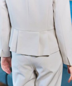 Tiaclasse L 【ダブルクロス・洗える】ノーカラージャケット