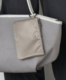 russet カラビナ付きスクエアフラットポーチ(Z-207)