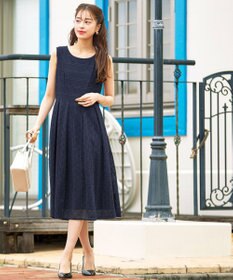 Tiaclasse 【新色追加・洗える】大人上品な総レースワンピース