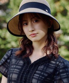 TOCCA 【サイズ調整可】HALF BRIM RIBBON HAT ブレードハット ベージュ系