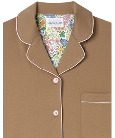 une nana cool 【綿100%】60/2 やわらか天竺 半袖開襟パジャマ MADE WITH LIBERTY FABRIC