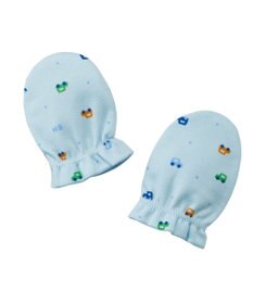 MIKI HOUSE HOT BISCUITS スムース素材総柄ミトン