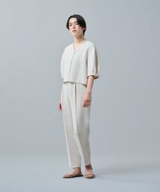 uncrave ウォッシャブルダブルクロス ブラウス