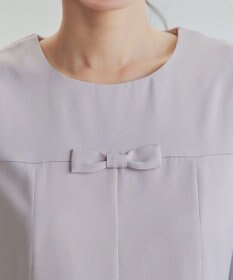 Tiaclasse L 【安田美沙子さん着用・洗える】フレアAラインリボンワンピース