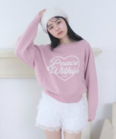 WEGO ハートワンショルニット