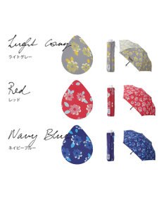 MOONBAT 【超撥水】フロータス (FLO(A)TUS) 折りたたみ傘 ストライプフラワー 耐風