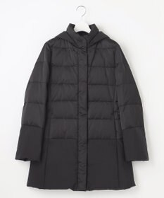 自由区 S 【撥水加工・洗える】ブライトダウンフード付き ダウンコート