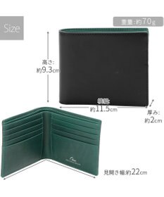 UNBILLION Otias コードバン調牛革バイカラー二つ折り財布