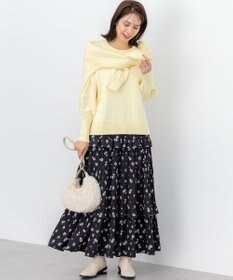 組曲 L コットンカシミヤMIX クルーネックニット