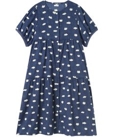 tsumori chisato SLEEP ツモリチサト ワンピース 綿100%(本体) 楊柳素材 5分袖 半袖 ロング丈 レディース UNT121 /ワコール