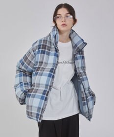 WEGO 【ユニセックス着用ITEM/MLサイズ展開】チェックパファーブルゾン