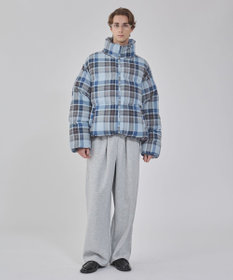 WEGO 【ユニセックス着用ITEM/MLサイズ展開】チェックパファーブルゾン