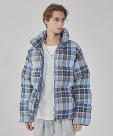 WEGO 【ユニセックス着用ITEM/MLサイズ展開】チェックパファーブルゾン