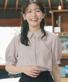 Tiaclasse 【新色追加】パフスリーブシャツブラウス