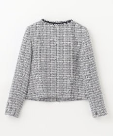 ANY ファンシーラメツイード ノーカラージャケット