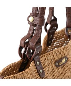 IBIZA ラフィア　セミショルダーバッグ