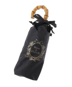 Maison de FLEUR 遮光&UV CUT フリル折りたたみ傘