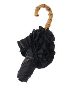 Maison de FLEUR 遮光&UV CUT フリル折りたたみ傘