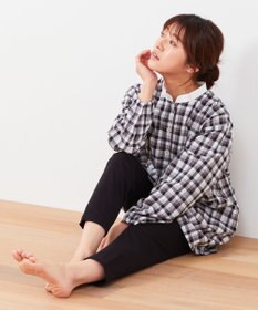 Wing 【パジャマ】長袖・長ズボン　綿100%　チェック柄　ウイング／ワコール　EP4000