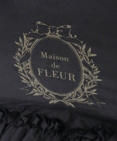 Maison de FLEUR 遮光&UV CUT フリル折りたたみ傘