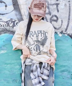 WEGO 【ユニセックス着用ITEM/MLサイズ展開】ブリーチヴィンテージグラフィックT（SS）