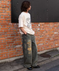 WEGO 【ユニセックス着用ITEM/MLサイズ展開】ブリーチヴィンテージグラフィックT（SS）