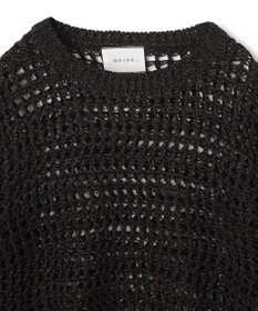 BEIGE， UVITE / コットンメッシュクロップドニット