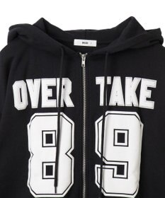 WEGO ナンバリング裏起毛BIGジップパーカー