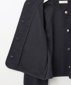 ANY SIS L 【洗える】ネップツイード ジャケット