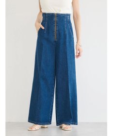 earth music&ecology フロントジップデニムパンツ