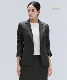 BEIGE， 【セットアップ対応】CORBY / ウールテーラードジャケット Khaki