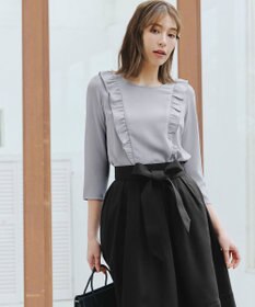 Tiaclasse 【洗える】フリルブラウス