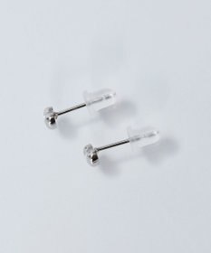 Phoebe 【金属アレルギー対応】パフィーハートピアス　シルバー/サージカルステンレス