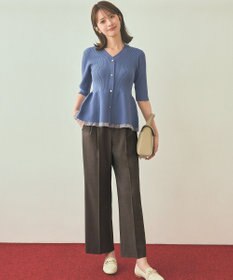 ANY SIS S ウーステッドエステル ワイドパンツ