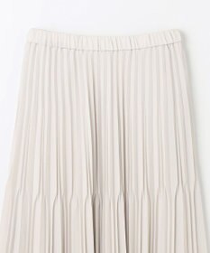 ANY L 【ウエストゴム】2段プリーツスカート