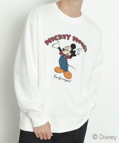 WEGO MICKEYサガラ刺繍スウェット