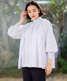 UNFILO イージーケア ギャザーブラウス