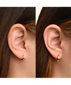 blancotokyo 【金属アレルギー対応】フープピアス PLANUM