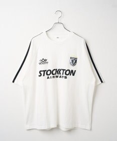 WEGO 【ユニセックス着用ITEM/手洗い可/MLサイズ】ラインゲームロゴT