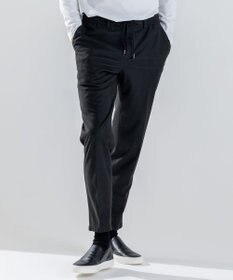 JOSEPH HOMME 【新素材】スムーススエードストレッチ　ドロスト付テーパードパンツ / PEGG CONVERTIBLE ブラック系