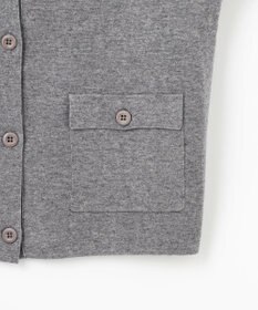 J.PRESS LADIES L 【WEB限定・洗える】WORSTED WOOL クルーネック カーディガン