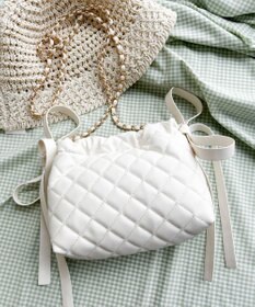 WEGO サイドリボンキルティングショルダー