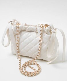 WEGO サイドリボンキルティングショルダー