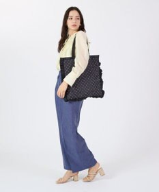 LeSportsac RF LARGE EMERALD TOTE/プティドットノワール