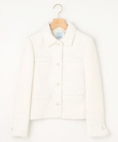 組曲 【KUMIKYOKU NAVY】ファンシーツイード 2WAYジャケット