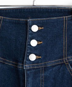 WEGO ハイウエストストレッチデニムフレアパンツ