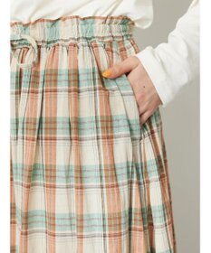 CRAFT STANDARD BOUTIQUE チェックギャザーロングスカート