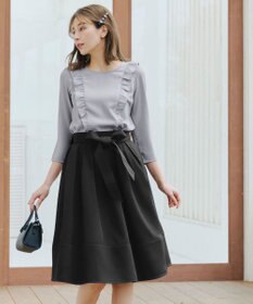 Tiaclasse 【洗える】フリルブラウス