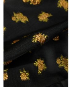 Green Parks タック入りジャガードキュロットパンツ