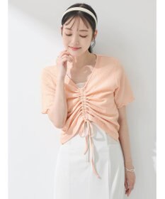 earth music&ecology ポコポコギャザードロストプルオーバー